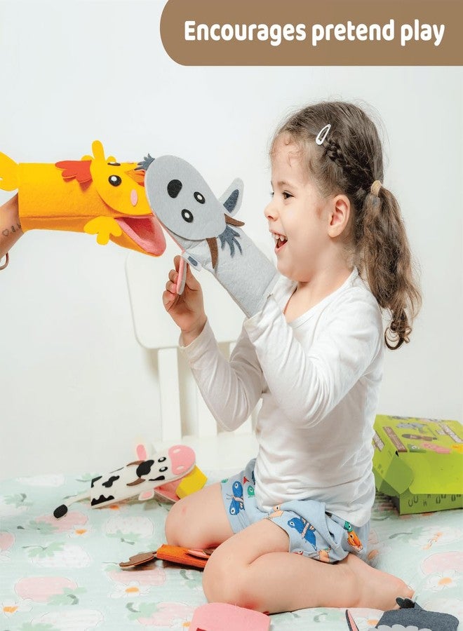 jackinthebox Hand Puppet Making Kit -6 Farm Animals Felt Puppet Craft Kit for Kids,Creative DIY Arts & Crafts Kit Make Your Own Puppets for Storytelling Role Play, Great Craft Gifts for Kids Ages 4-8 - Image 4